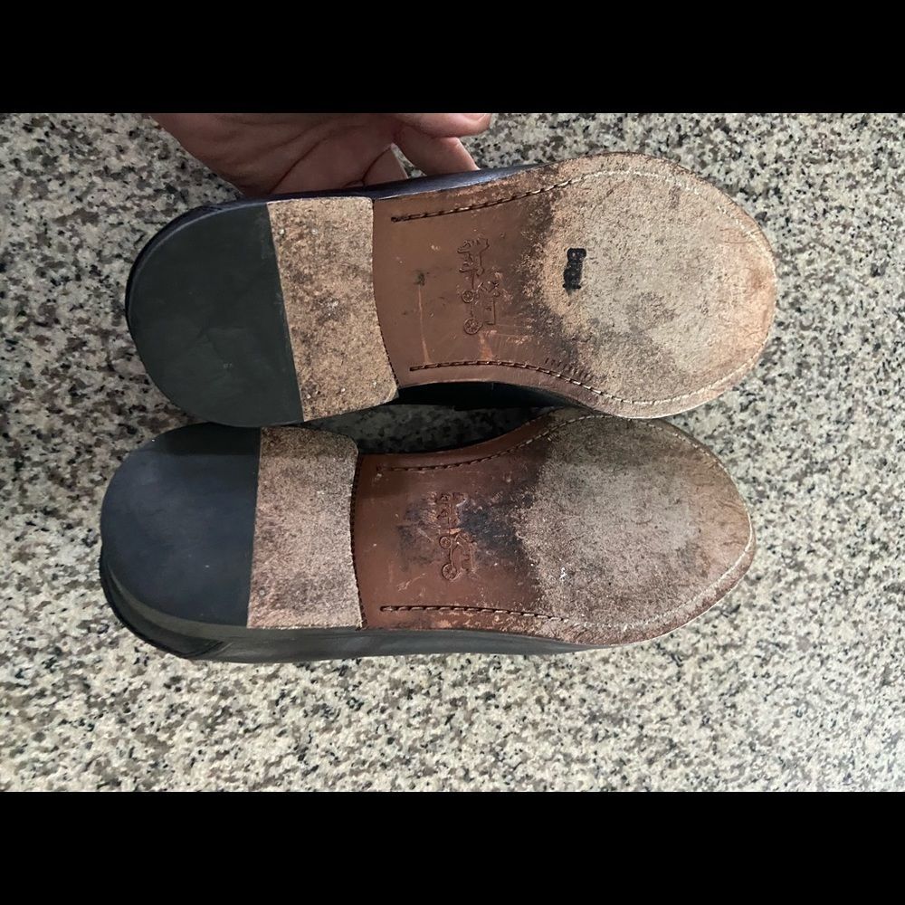 Men's Coach “Allen” Black leather Penny Loafers dress shoes black 10.5 M - Picture 8 of 12